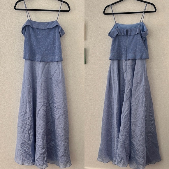 Vintage Arianna By Rachel Kay Long Formal Dress Metallic Size XS USA Prom Mother - Picture 1 of 8